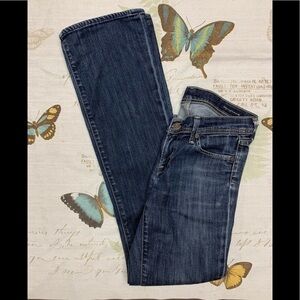 Citizen of humanity grommet stretch bootcut‎ denim jeans